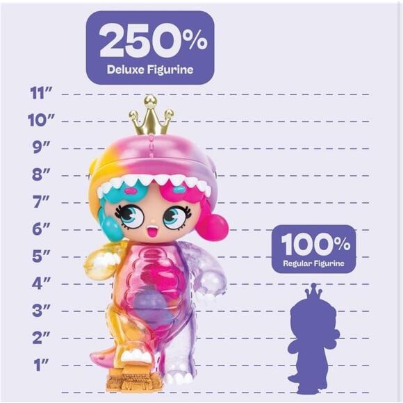 XOX Kweenie Kween of Rawr Deluxe 11" Figure Figurine Dinosaur Shaker Fillings - Picture 4 of 4